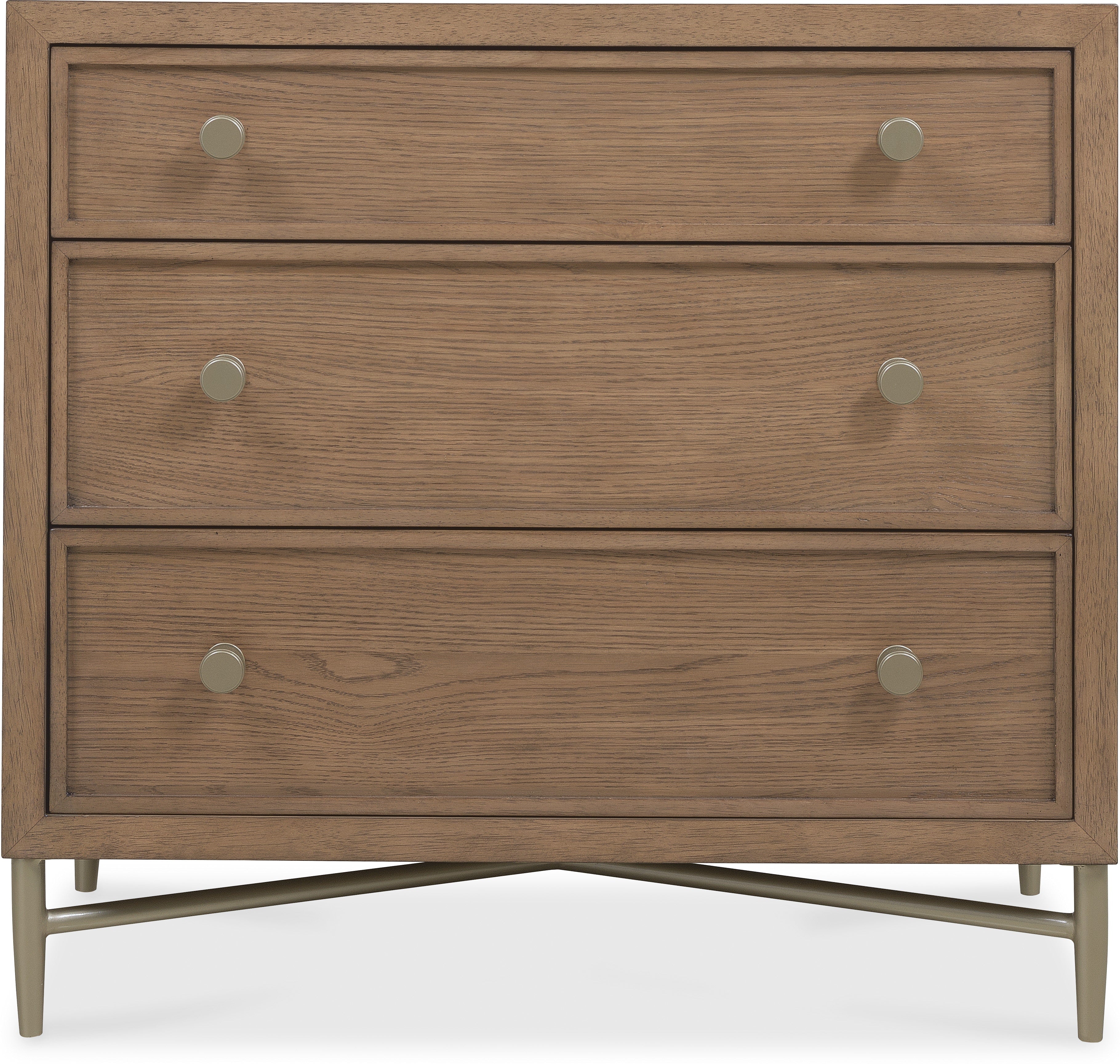 Hooker Furniture Bedroom Sonnet Three-Drawer Nightstand