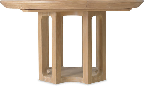 Hooker Furniture Casual Dining Banyon Bay Round Dining Table with One 18-inch Leaf
