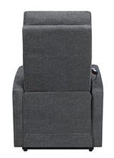 Coaster Howie Tufted Upholstered Power Lift Recliner Charcoal Model 609403P
