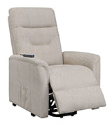 Coaster Henrietta Power Lift Recliner with Storage Pocket Beige Model 609405P