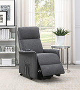 Coaster Herrera Power Lift Recliner with Wired Remote Charcoal Model 609406P