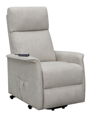 Coaster Herrera Power Lift Recliner with Wired Remote Beige Model 609407P
