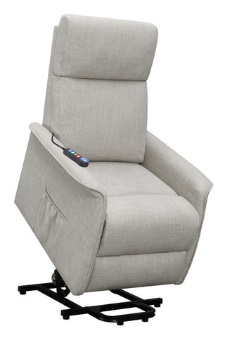 Coaster Herrera Power Lift Recliner with Wired Remote Beige Model 609407P