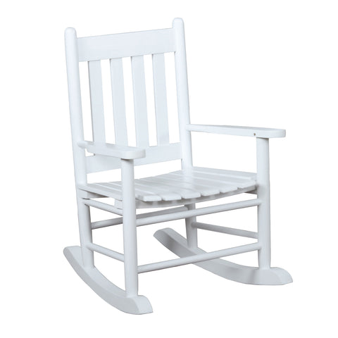 Coaster Annie Slat Back Youth Rocking Chair White Model 609450