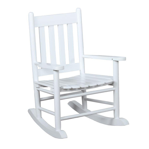 Coaster Annie Slat Back Youth Rocking Chair White Model 609450