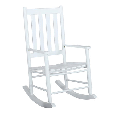 Coaster Annie Slat Back Wooden Rocking Chair White Model 609455