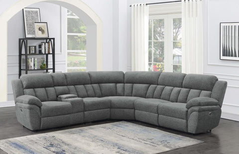 Coaster Bahrain 6-piece Upholstered Power Sectional Charcoal Model 609540P