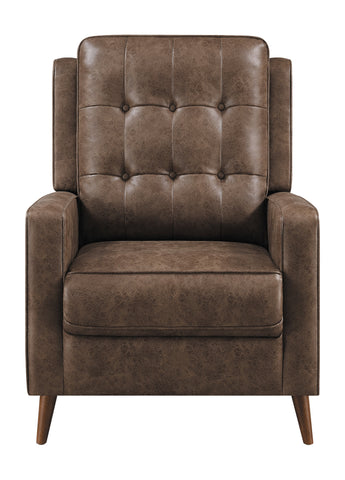 Coaster Davidson Upholstered Tufted Push Back Recliner Brown Model 609566