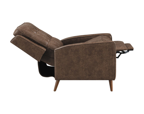 Coaster Davidson Upholstered Tufted Push Back Recliner Brown Model 609566