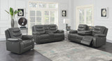 Coaster Flamenco Tufted Upholstered Power Loveseat with Console Charcoal Model 610205P