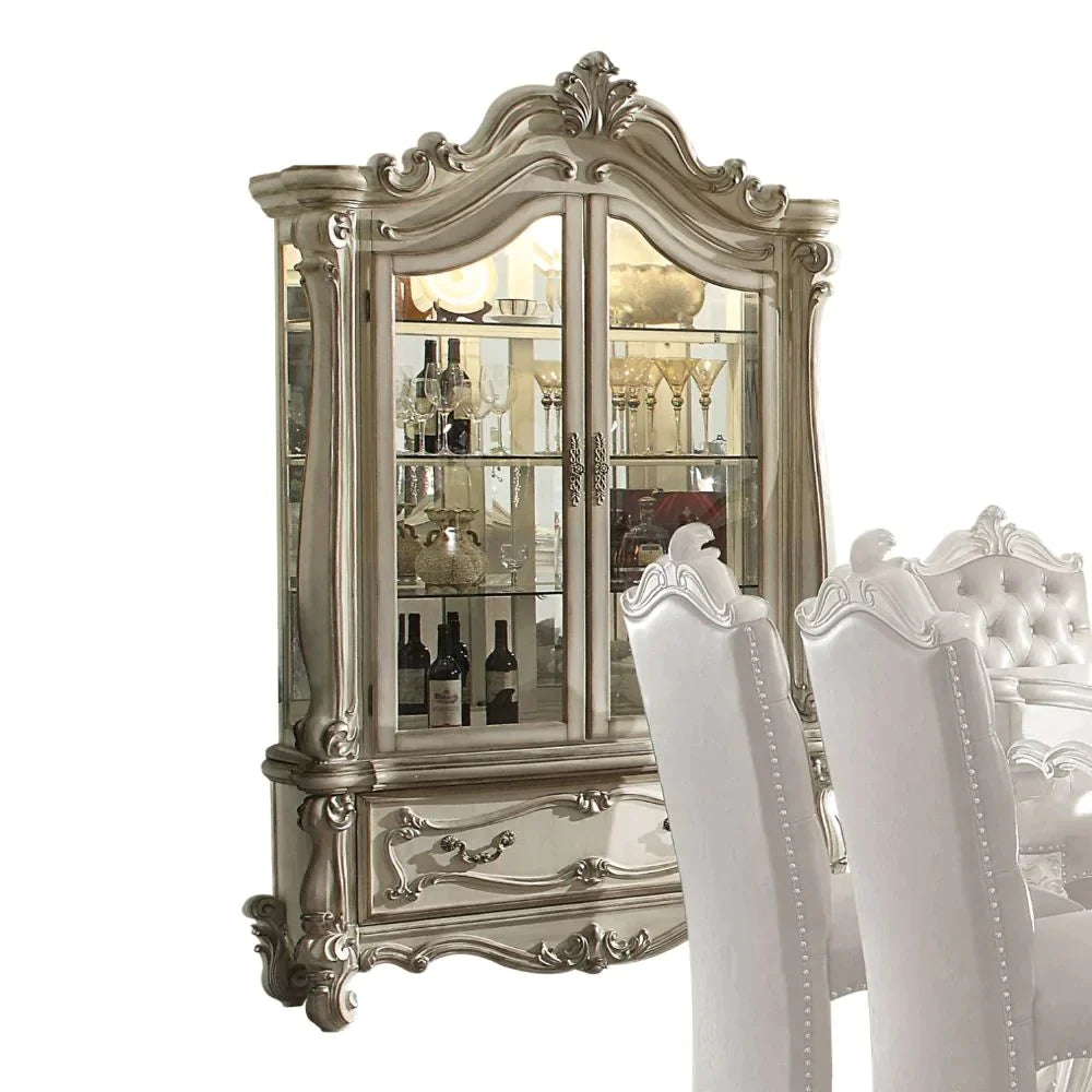 Versailles Bone White Curio Model 61153 By ACME Furniture