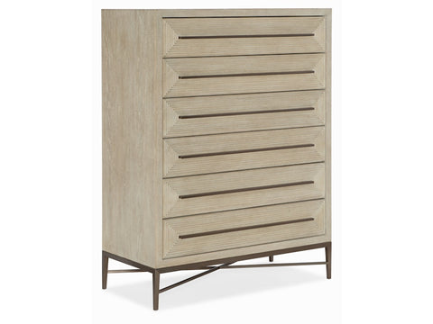 Hooker Furniture Bedroom Cascade Six-Drawer Chest