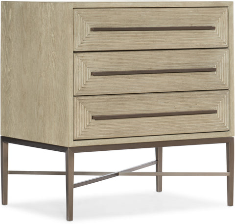 Hooker Furniture Bedroom Cascade Three-Drawer Nightstand