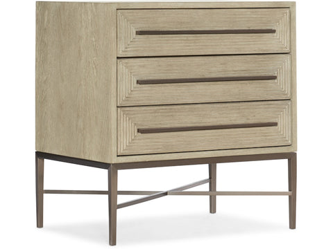 Hooker Furniture Bedroom Cascade Three-Drawer Nightstand