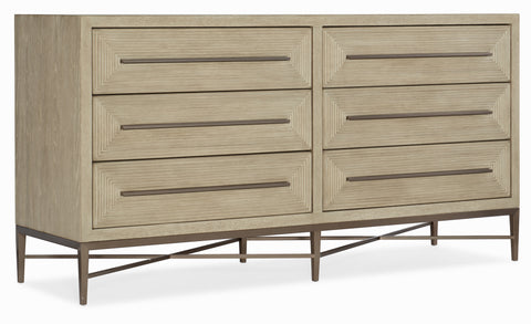 Hooker Furniture Bedroom Cascade Six-Drawer Dresser