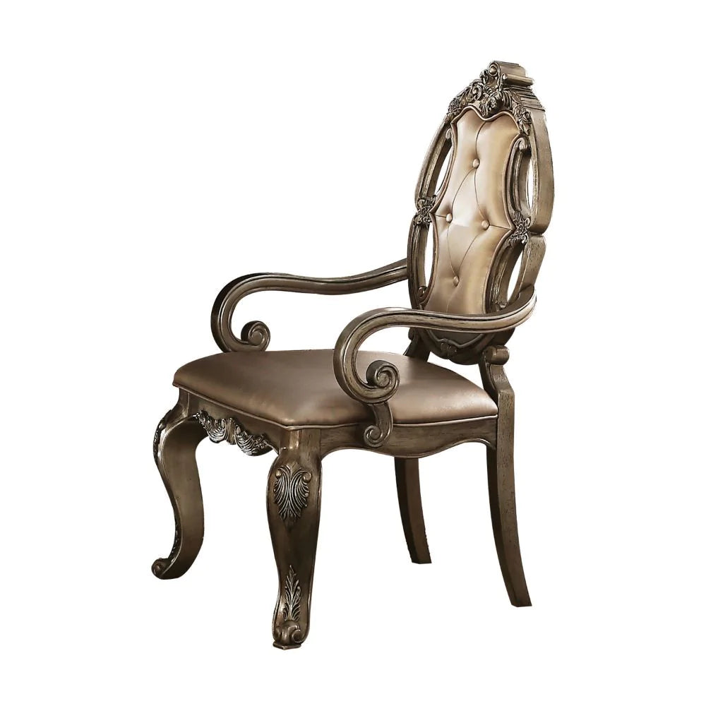 Ragenardus PU & Vintage Oak Chair Model 61293 By ACME Furniture