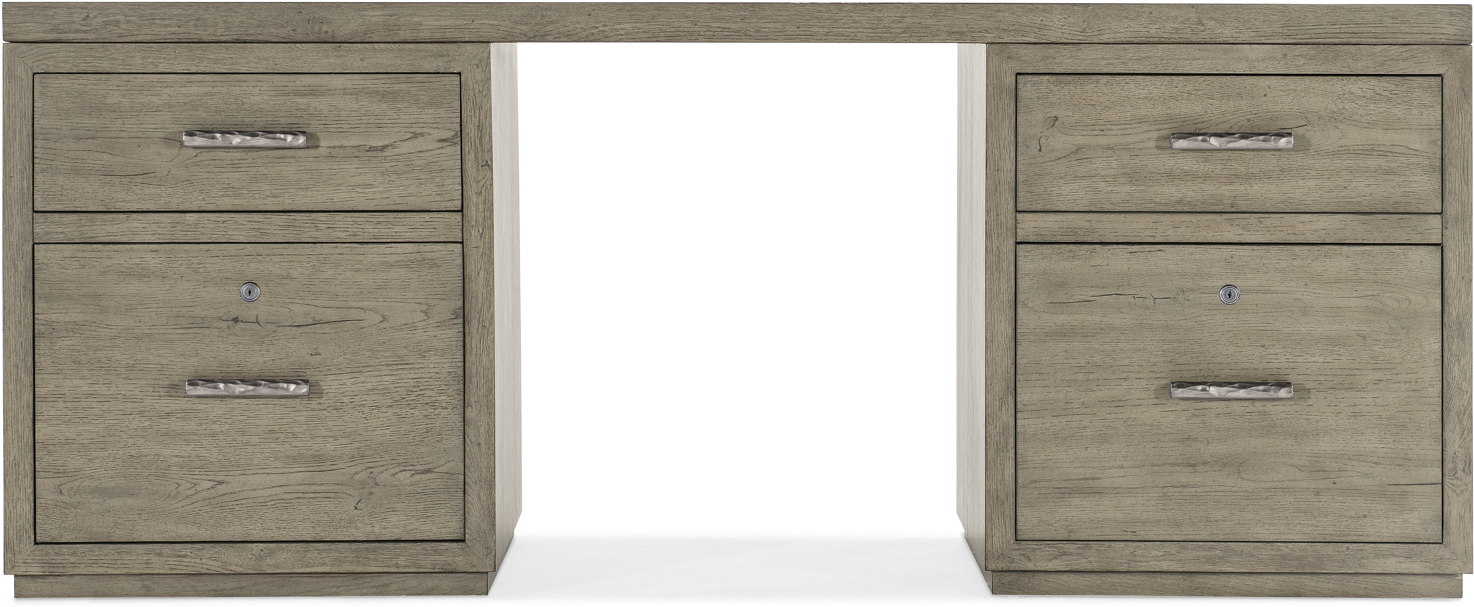 Hooker Furniture Home Office Linville Falls Desk - 72in Top-2 Small Files