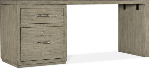 Hooker Furniture Home Office Linville Falls Desk - 72in Top-Small File and Leg