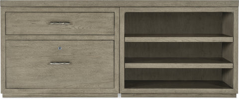 Hooker Furniture Home Office Linville Falls Credenza - 72in Top-Lateral File and Open