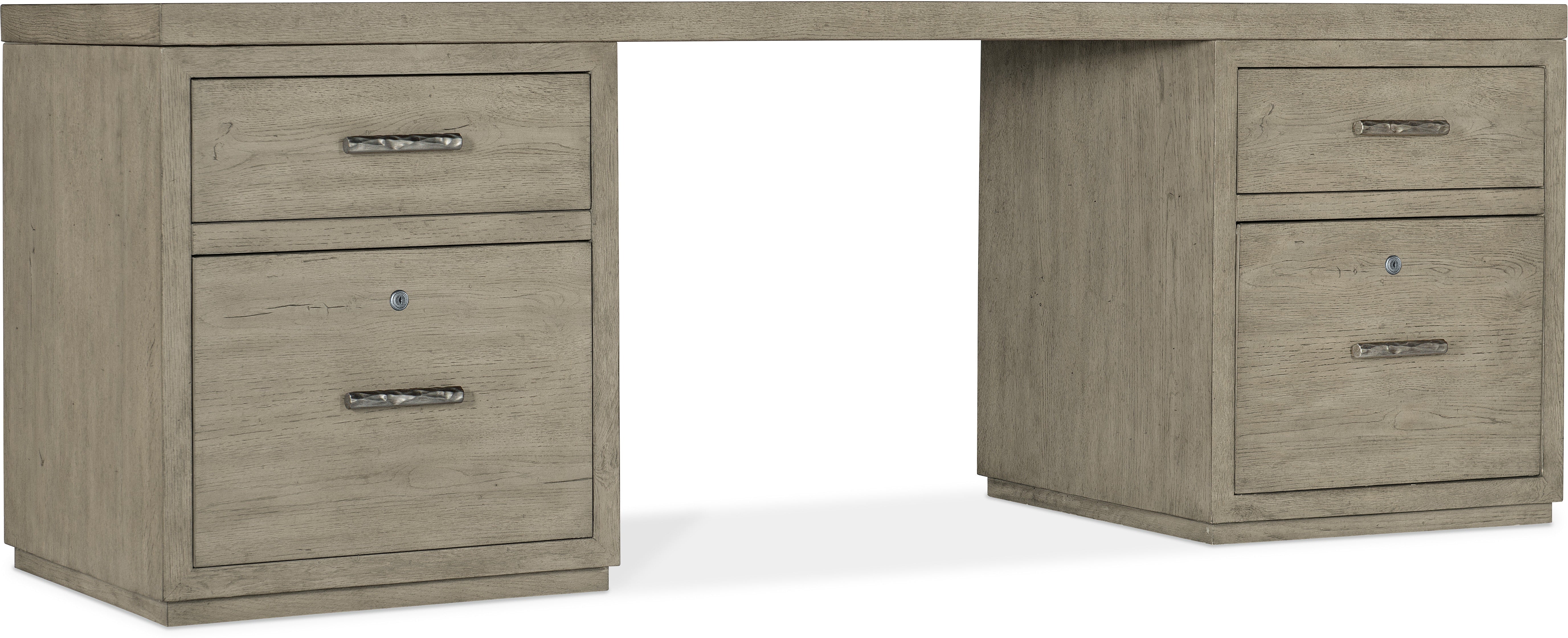 Hooker Furniture Home Office Linville Falls Desk - 84in Top-2 Small Files
