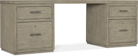 Hooker Furniture Home Office Linville Falls Desk - 84in Top-2 Small Files