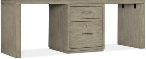 Hooker Furniture Home Office Linville Falls Desk - 84in Top-Small File and 2 Legs