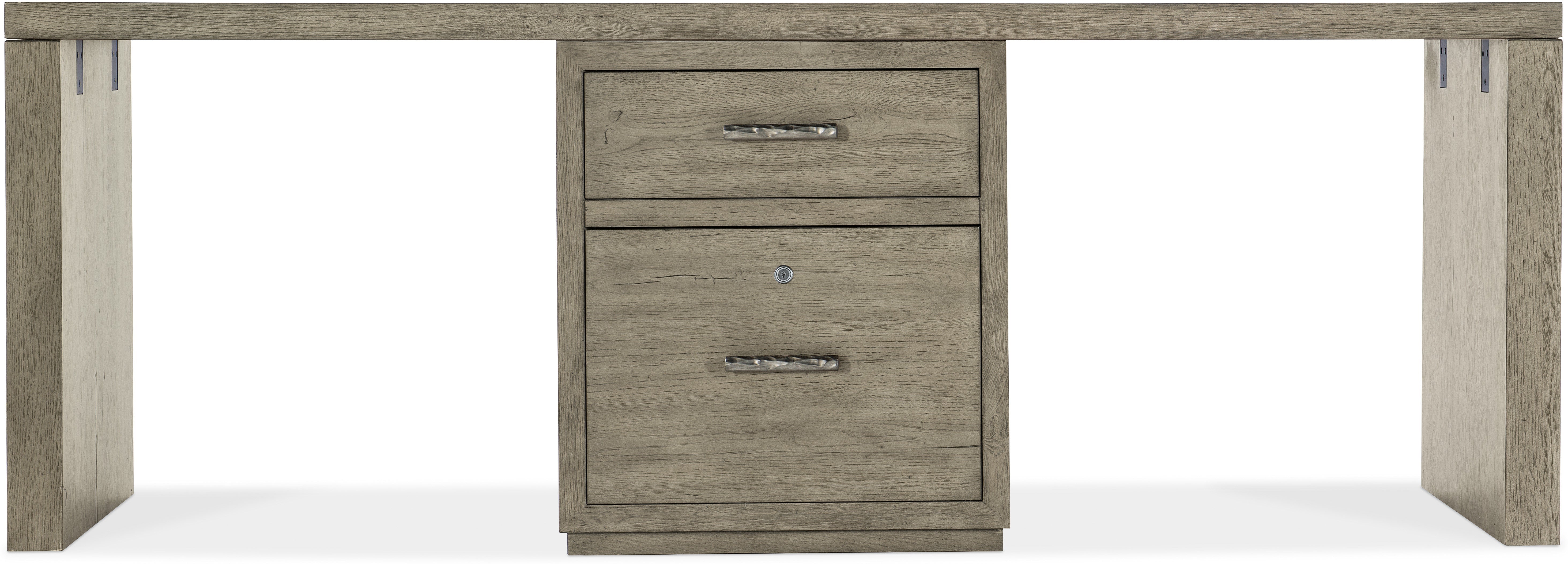 Hooker Furniture Home Office Linville Falls Desk - 84in Top-Small File and 2 Legs