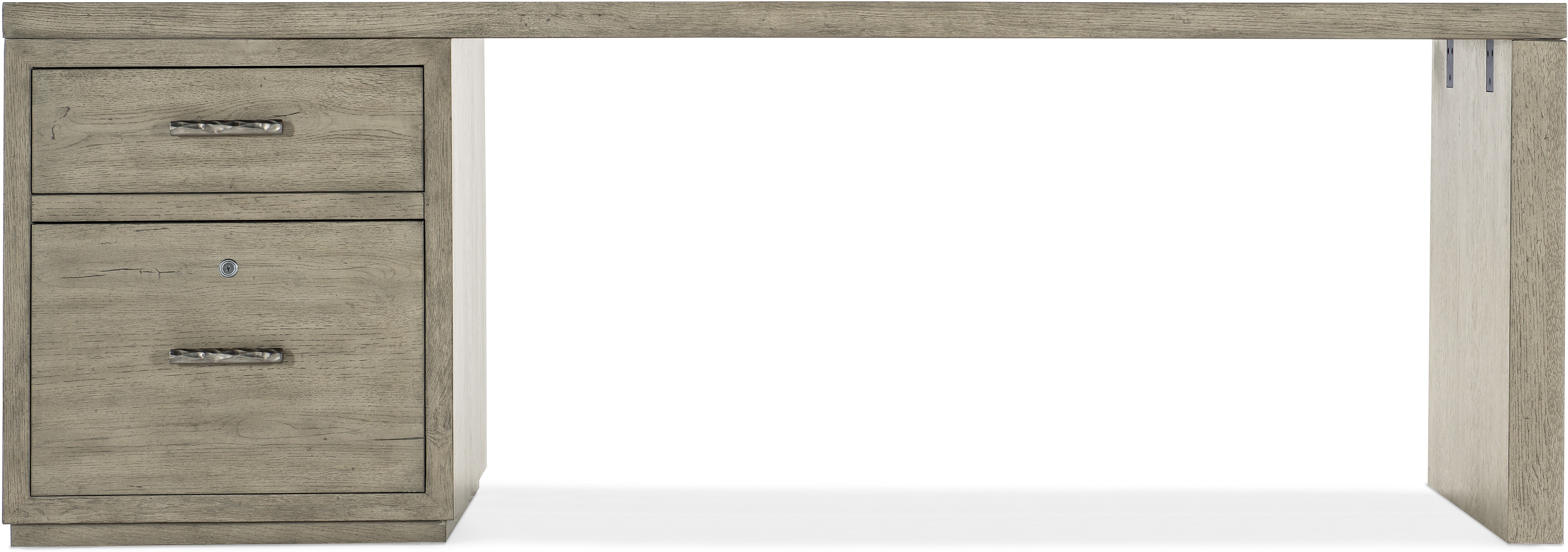 Hooker Furniture Home Office Linville Falls Desk - 84in Top-Small File and Leg