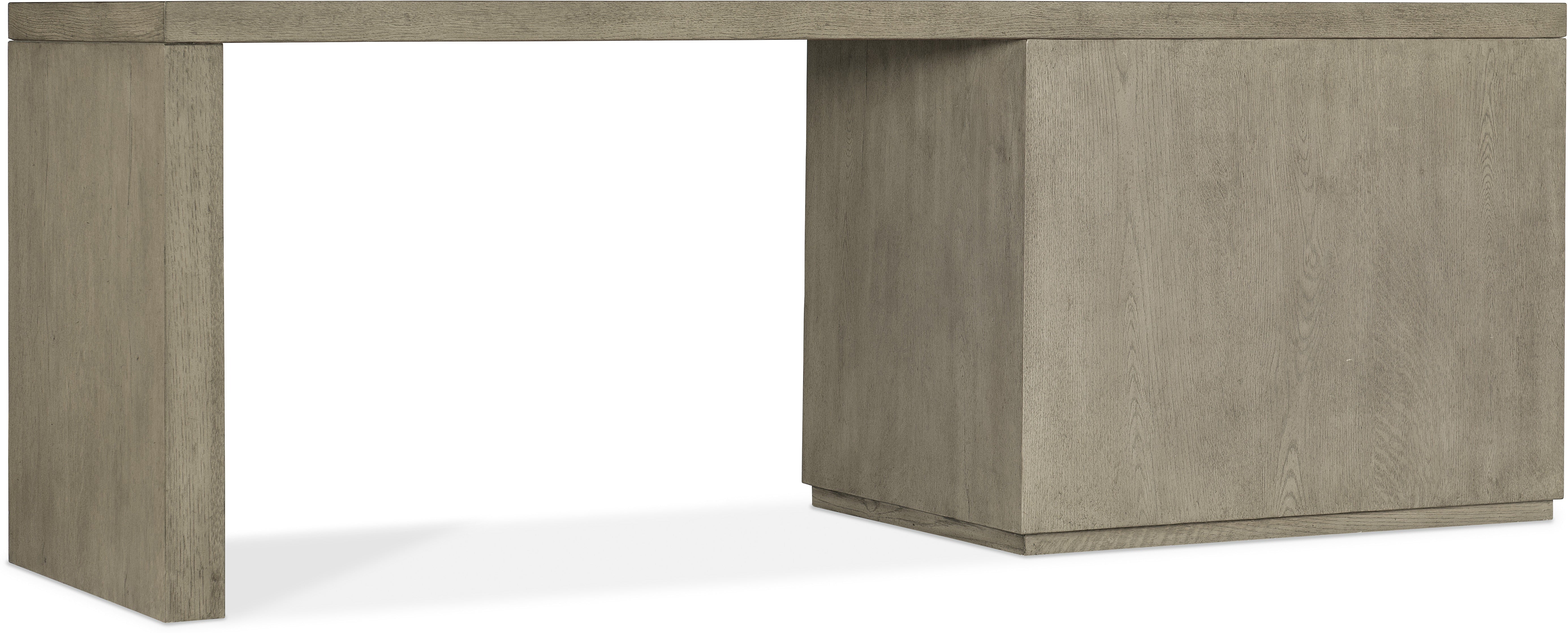 Hooker Furniture Home Office Linville Falls Desk - 84in Top-Lateral File and Leg