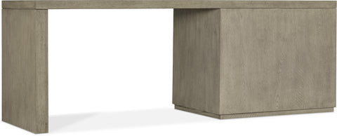 Hooker Furniture Home Office Linville Falls Desk - 84in Top-Lateral File and Leg