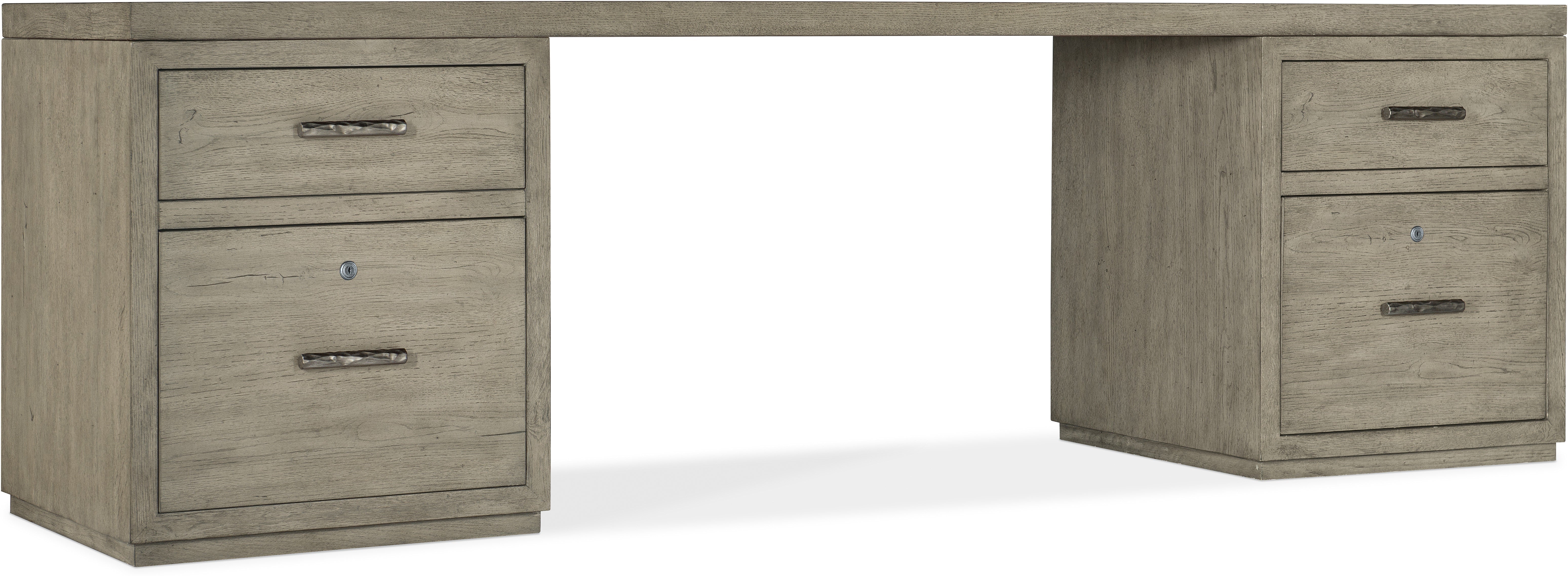 Hooker Furniture Home Office Linville Falls Desk - 96in Top-2 Small Files