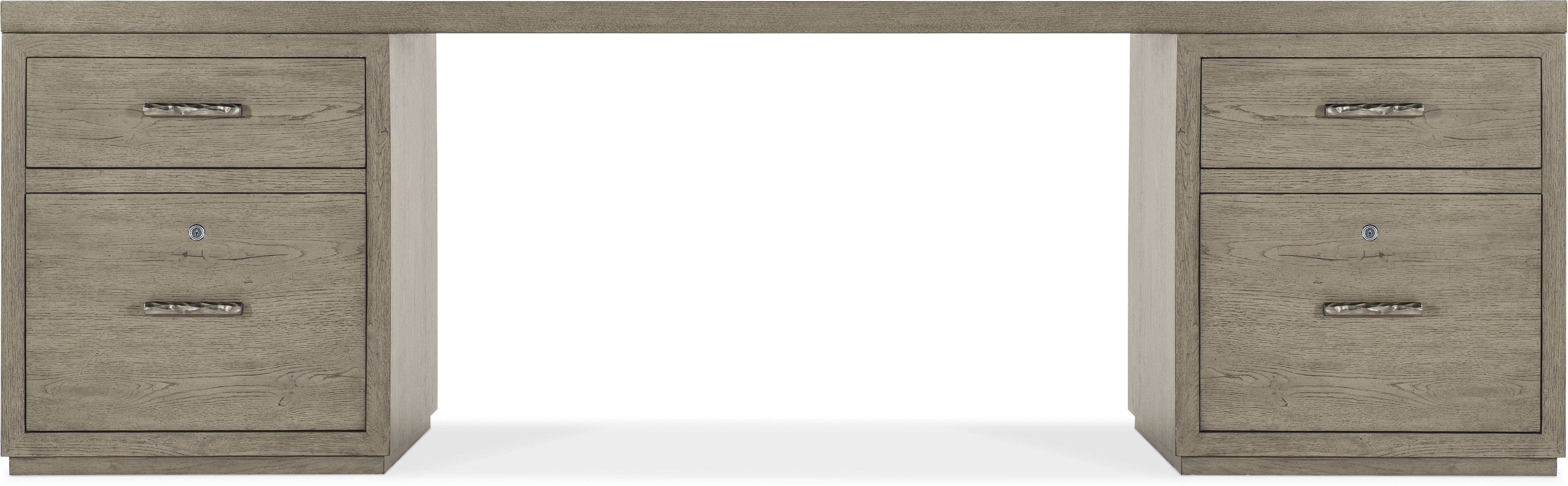 Hooker Furniture Home Office Linville Falls Desk - 96in Top-2 Small Files