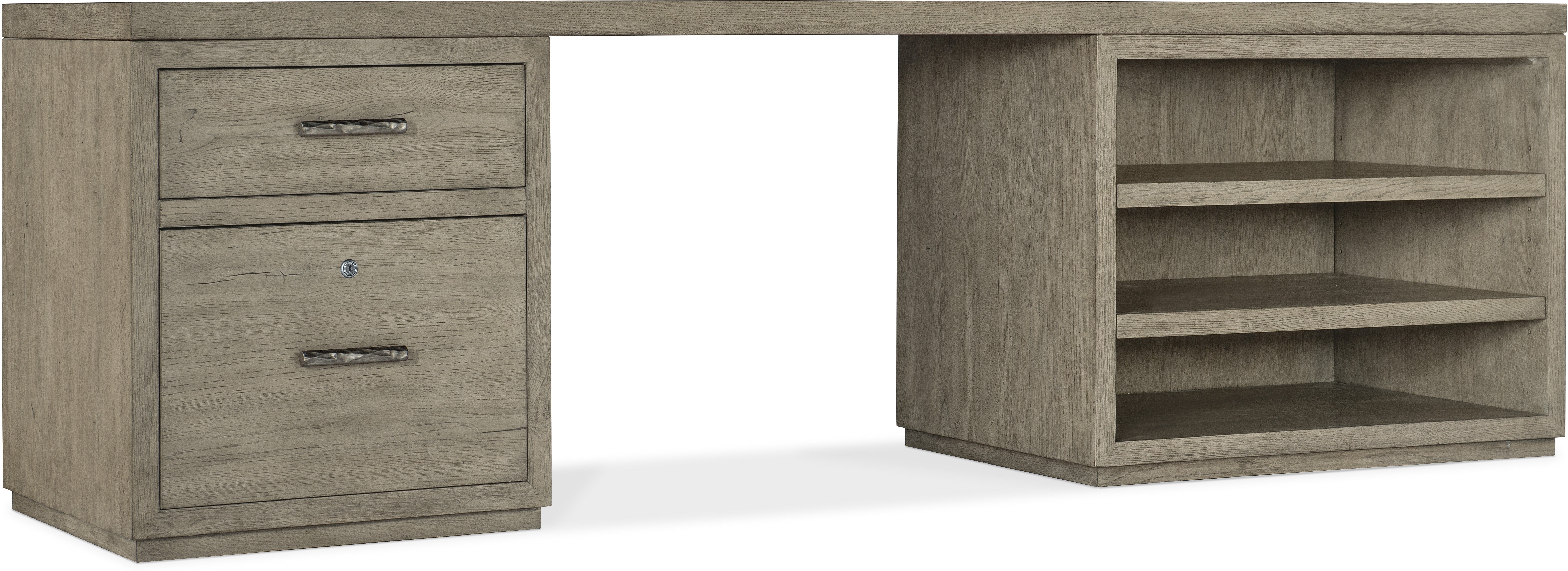 Hooker Furniture Home Office Linville Falls Desk - 96in Top-Small File and Open