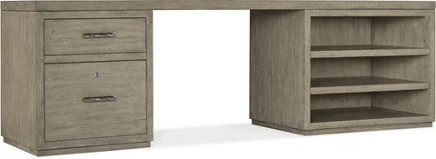 Hooker Furniture Home Office Linville Falls Desk - 96in Top-Small File and Open