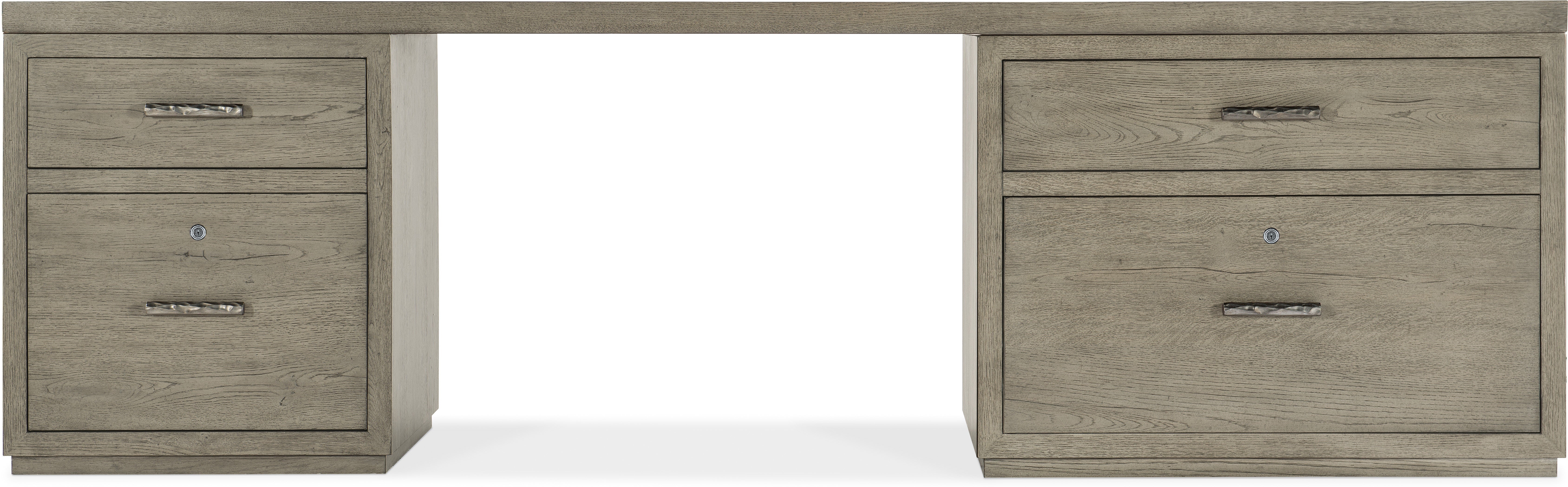 Hooker Furniture Home Office Linville Falls Desk - 96in Top-Small File and Lateral File