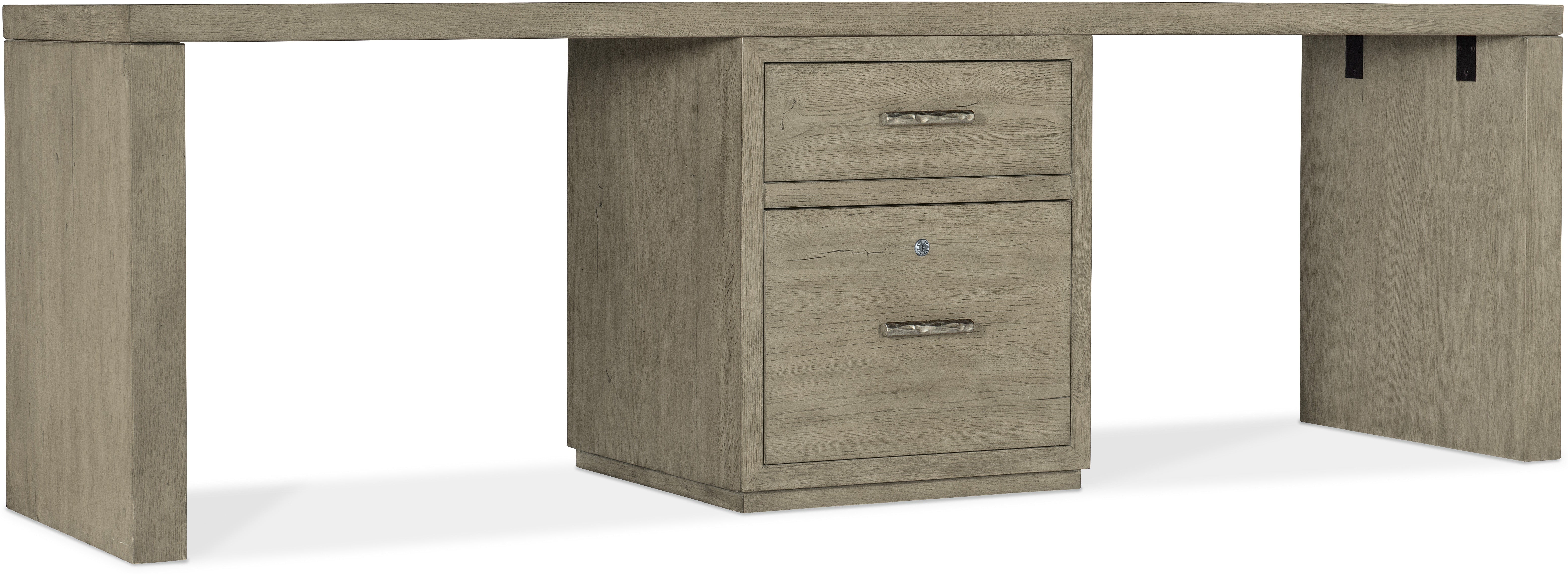 Hooker Furniture Home Office Linville Falls Desk - 96in Top-Small File and 2 Legs