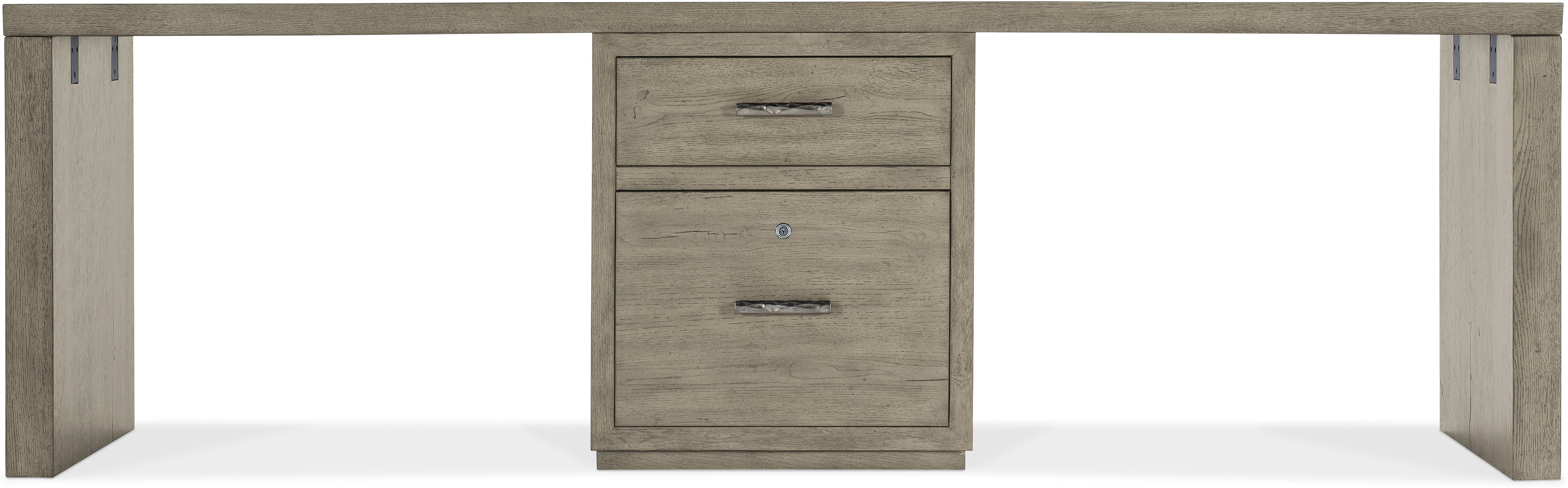 Hooker Furniture Home Office Linville Falls Desk - 96in Top-Small File and 2 Legs