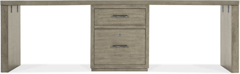 Hooker Furniture Home Office Linville Falls Desk - 96in Top-Small File and 2 Legs