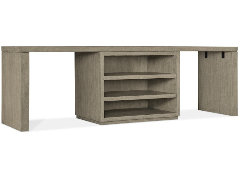 Hooker Furniture Home Office Linville Falls Desk - 96in Top-Open and 2 Legs