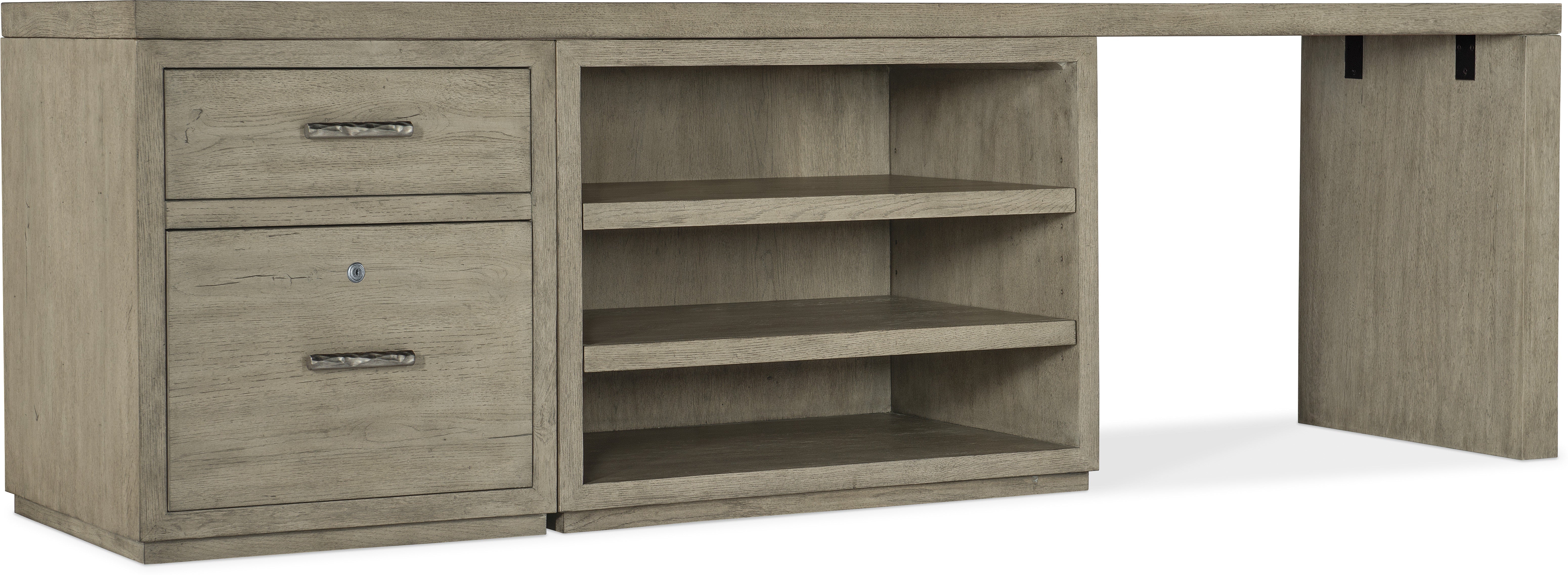 Hooker Furniture Home Office Linville Falls Desk - 96in Top-Small File-Open and Leg