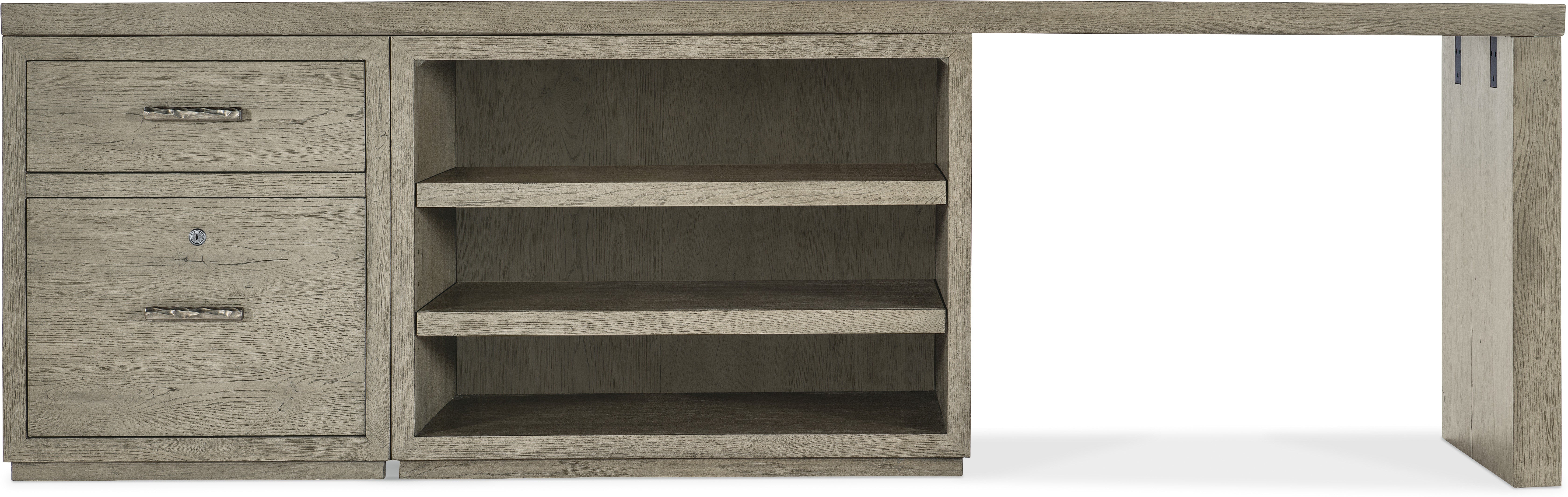 Hooker Furniture Home Office Linville Falls Desk - 96in Top-Small File-Open and Leg