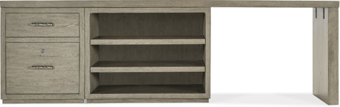 Hooker Furniture Home Office Linville Falls Desk - 96in Top-Small File-Open and Leg