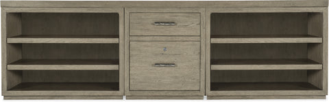 Hooker Furniture Home Office Linville Falls Credenza - 96in Top-Small File and 2 Opens