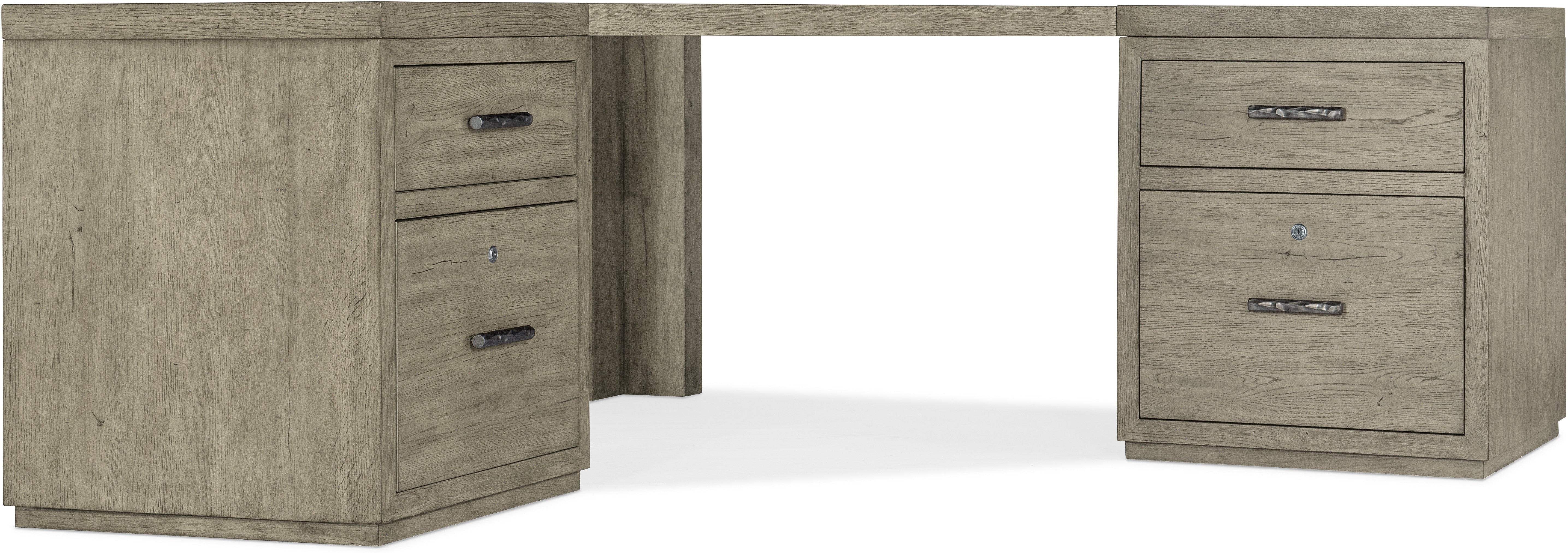 Hooker Furniture Home Office Linville Falls Corner Combo 2-24in Tops-2 Small Files