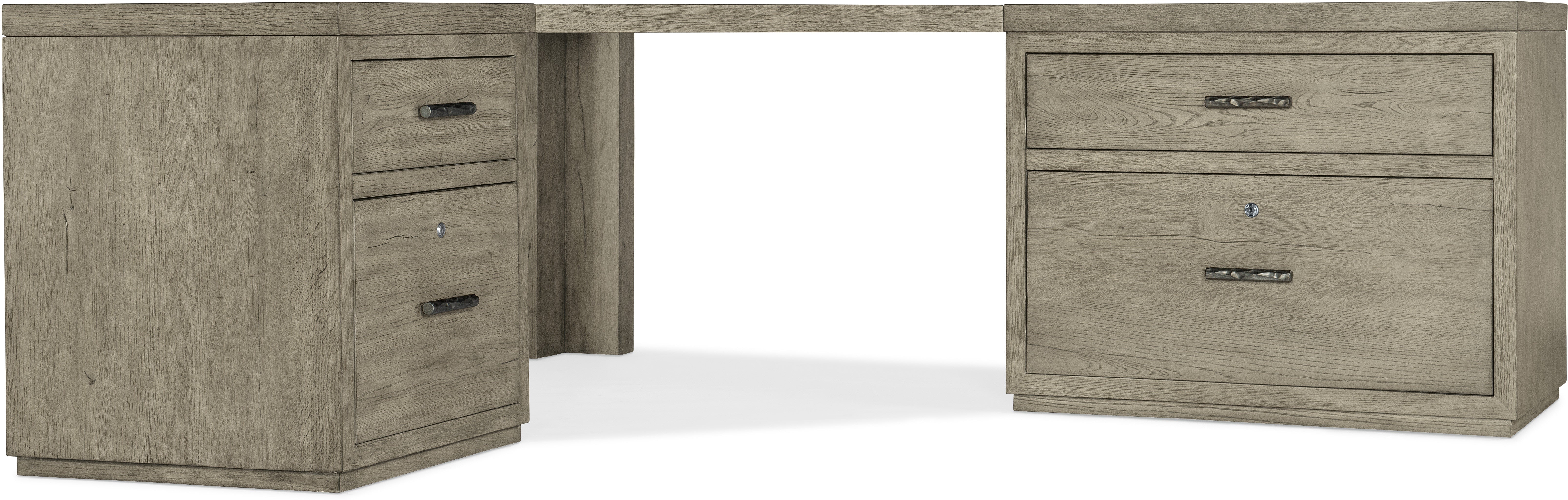 Hooker Furniture Home Office Linville Falls Corner Combo-24in-36in Tops-Lateral and Small File