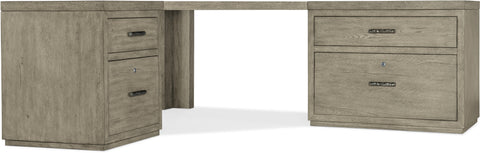 Hooker Furniture Home Office Linville Falls Corner Combo-24in-36in Tops-Lateral and Small File
