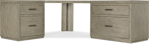 Hooker Furniture Home Office Linville Falls Corner Combo-24in-36in Tops-Lateral and Small File
