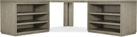 Hooker Furniture Home Office Linville Falls Corner Combo-2-36in Tops-2 Open