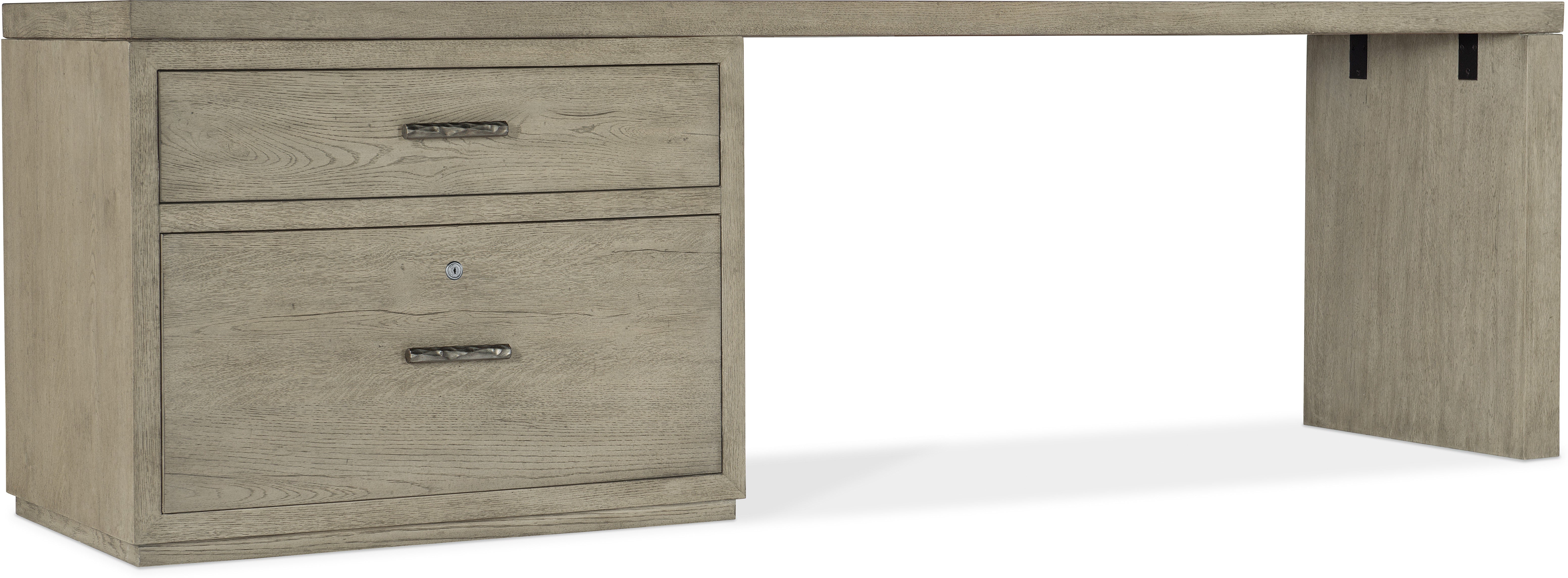 Hooker Furniture Home Office Linville Falls Desk - 96in Top-Large File and 1 Leg