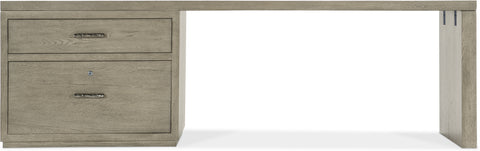 Hooker Furniture Home Office Linville Falls Desk - 96in Top-Large File and 1 Leg